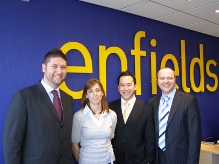Chris Heaps (right) with his Leeds office team